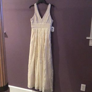 Beautiful vintage ivory maxi dress